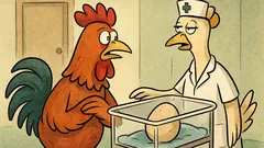 Vic: Petelin v porodnišnici nestrpno vpraša sestro