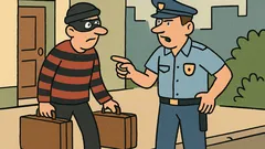 Vic: Tat nosi dva kovčka mimo policista