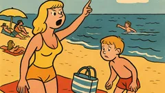 Vic: Polna plaža, Darko odplava predaleč