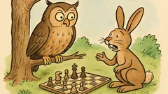 Vic: Sova vpraša zajca: »Šah?«