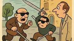 Vic: Veste, kako ustavite pretep dveh slepcev?