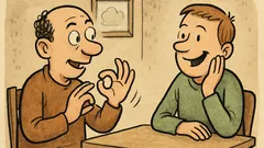 Vic: Znam veliko šal v znakovnem jeziku…