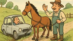 Vic: Popotnik zdrsne z ceste v jarek